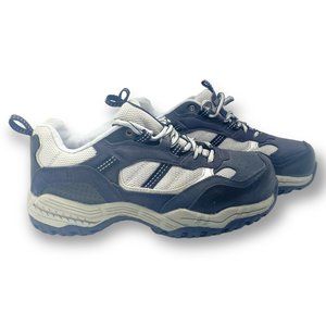 Brahma Womens 6.5 Amy Blue Silver Non-Slip Steel Toe Low Top Work Shoes